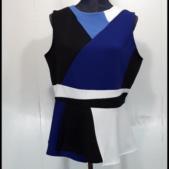 Worthington Tops - Worthington petite color block peplum tank top